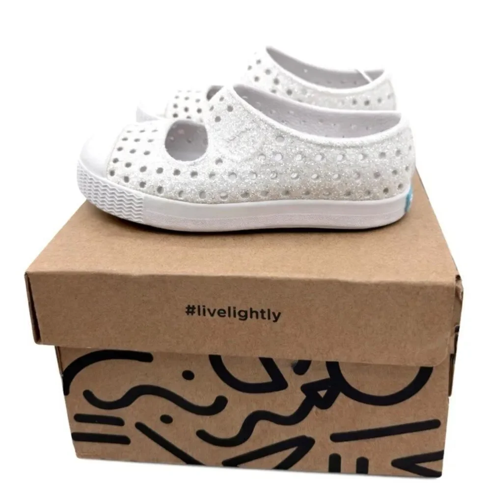 Native Juniper Bling Toddler Mary Jane Slip-on Water Shoes Frost Grey Bling C4